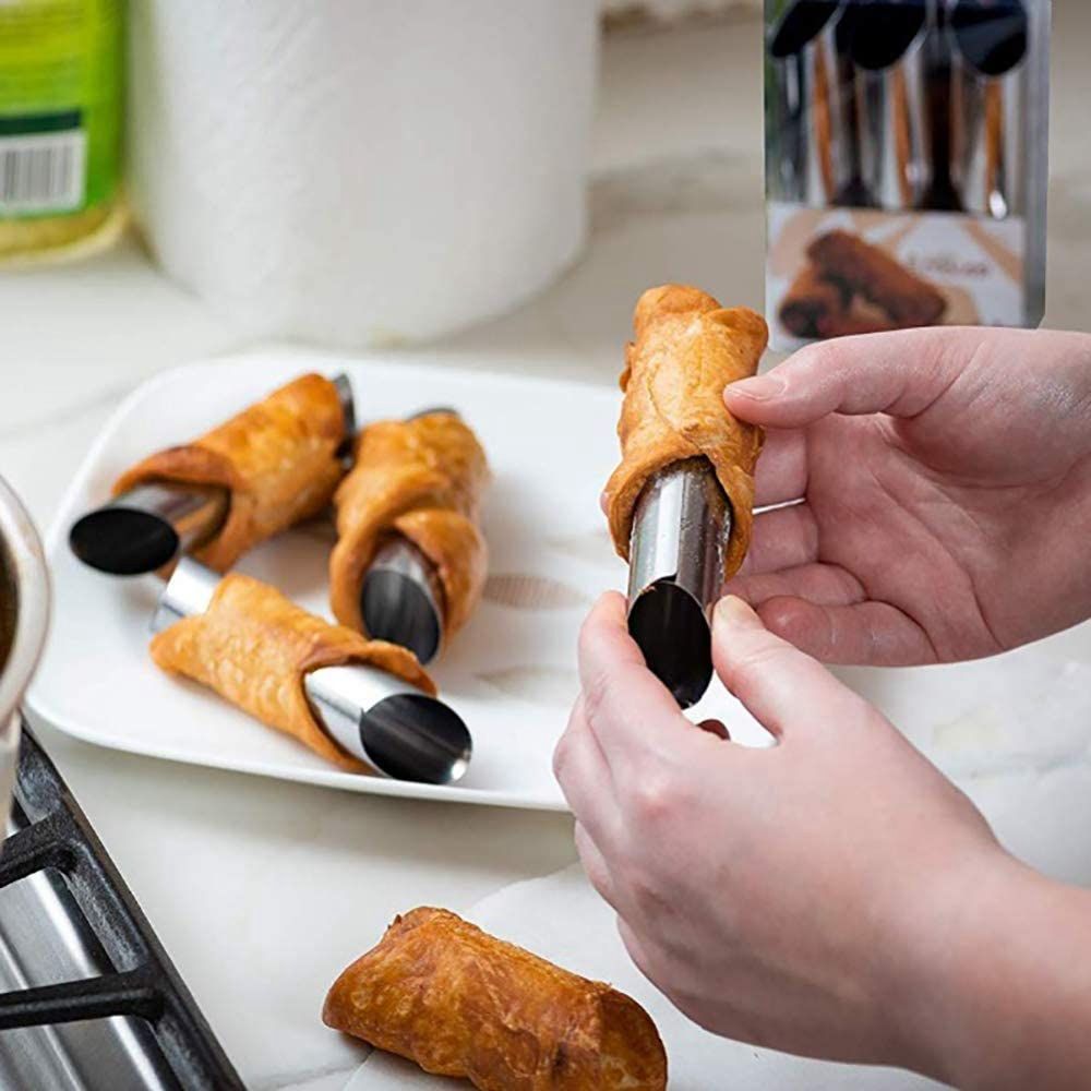 Danish Pancake Pan - Set di 6 Stampi in Metallo